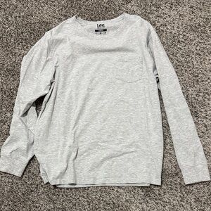Lee Light Gray Long Sleeve Tee